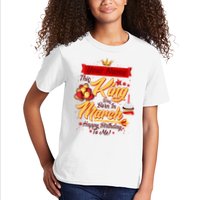 Personalized Custom Name This King Was Born In March Happy Birthday To Me Kids T-Shirt