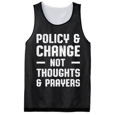 Policy & Change Not Thoughts & Prayers | Anti Gun Mesh Reversible Basketball Jersey Tank