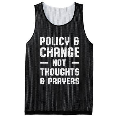 Policy & Change Not Thoughts & Prayers | Anti Gun Mesh Reversible Basketball Jersey Tank