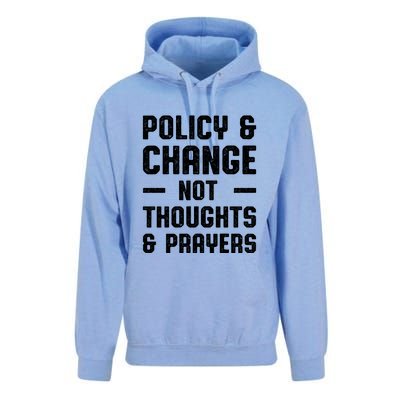 Policy & Change Not Thoughts & Prayers | Anti Gun Unisex Surf Hoodie