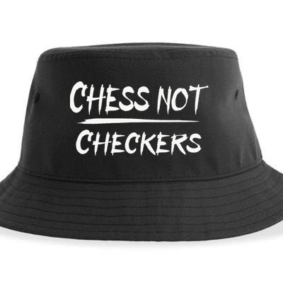 Play Chess Not Checkers Separate To Elevate Sustainable Bucket Hat