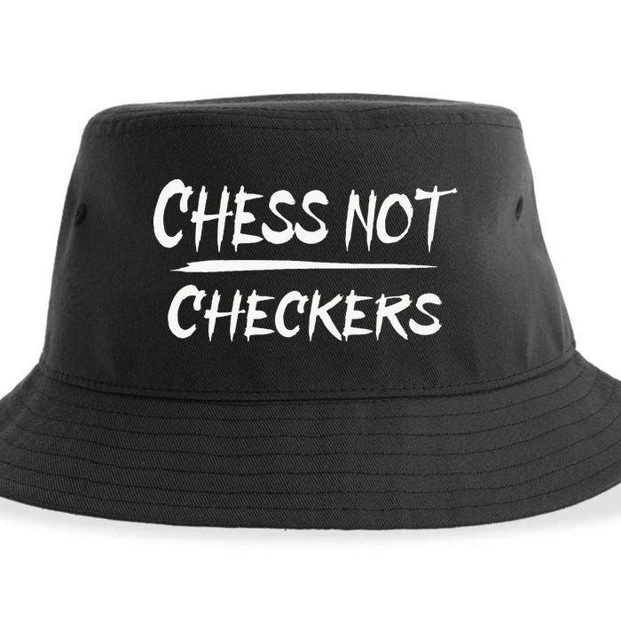 Play Chess Not Checkers Separate To Elevate Sustainable Bucket Hat