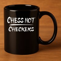 Play Chess Not Checkers Separate To Elevate 11oz C Handle Ceramic Mug