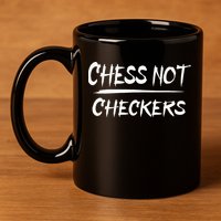 Play Chess Not Checkers Separate To Elevate 11oz C Handle Ceramic Mug