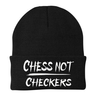 Play Chess Not Checkers Separate To Elevate Beanie