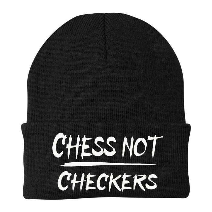 Play Chess Not Checkers Separate To Elevate Beanie
