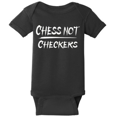 Play Chess Not Checkers Separate To Elevate Baby Bodysuit