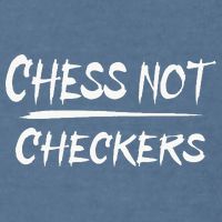 Play Chess Not Checkers Separate To Elevate Garment-Dyed Sweatshirt