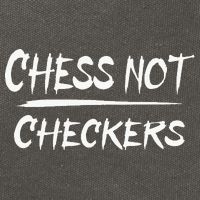 Play Chess Not Checkers Separate To Elevate Cotton Canvas Backpack