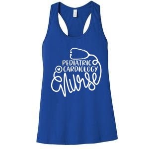 Pediatric Cardiovascular Nursing Pediatric Cardiology Nurse Funny Gift Women's Racerback Tank