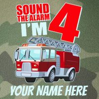 Personalized Custom Name Cute Funny Sound The Alarm I'm 4 Four Legacy Tie Dye Trucker Hat