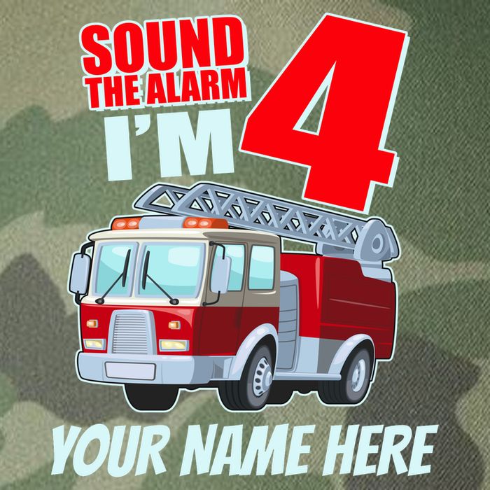 Personalized Custom Name Cute Funny Sound The Alarm I'm 4 Four Legacy Tie Dye Trucker Hat