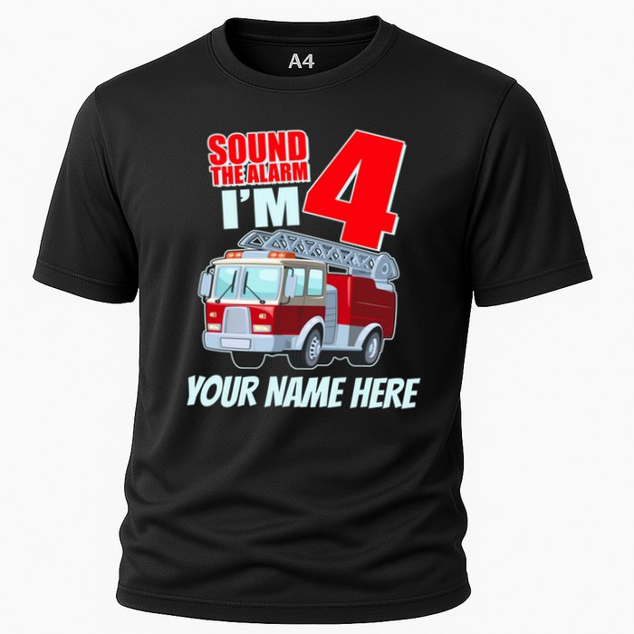 Personalized Custom Name Cute Funny Sound The Alarm I'm 4 Four Performance Shirt