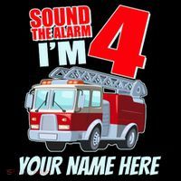 Personalized Custom Name Cute Funny Sound The Alarm I'm 4 Four Impact Tech Backpack