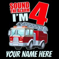 Personalized Custom Name Cute Funny Sound The Alarm I'm 4 Four Backpack