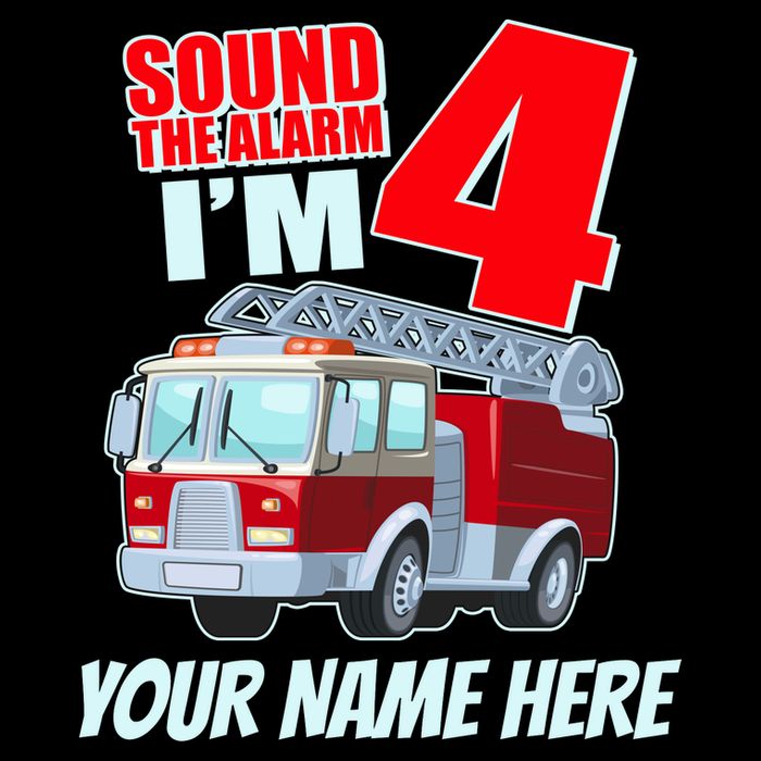 Personalized Custom Name Cute Funny Sound The Alarm I'm 4 Four Backpack