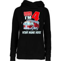 Personalized Custom Name Cute Funny Sound The Alarm I'm 4 Four Womens Funnel Neck Pullover Hood