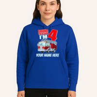 Personalized Custom Name Cute Funny Sound The Alarm I'm 4 Four Hoodie