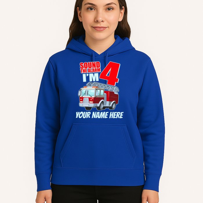 Personalized Custom Name Cute Funny Sound The Alarm I'm 4 Four Hoodie