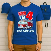 Personalized Custom Name Cute Funny Sound The Alarm I'm 4 Four T-Shirt