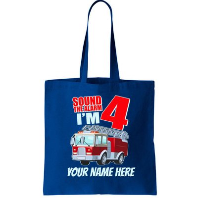Personalized Custom Name Cute Funny Sound The Alarm I'm 4 Four Bag