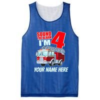 Personalized Custom Name Cute Funny Sound The Alarm I'm 4 Four Mesh Reversible Basketball Jersey Tank