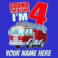 Personalized Custom Name Cute Funny Sound The Alarm I'm 4 Four Premium T-Shirt