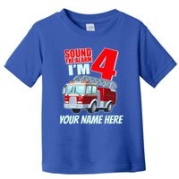 Personalized Custom Name Cute Funny Sound The Alarm I'm 4 Four Toddler T-Shirt