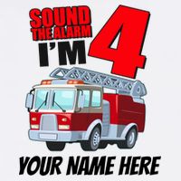 Personalized Custom Name Cute Funny Sound The Alarm I'm 4 Four Garment-Dyed Sweatshirt