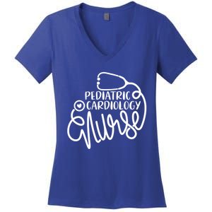 Pediatric Cardiovascular Nursing Pediatric Cardiology Nurse Gift Women's V-Neck T-Shirt