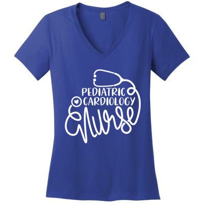 Pediatric Cardiovascular Nursing Pediatric Cardiology Nurse Gift Women's V-Neck T-Shirt