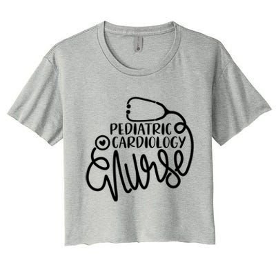 Pediatric Cardiovascular Nursing Pediatric Cardiology Nurse Gift Women's Crop Top Tee