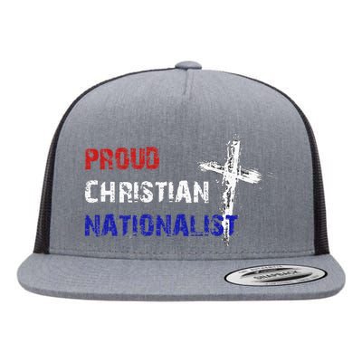 Proud Christian Nationalist Flat Bill Trucker Hat