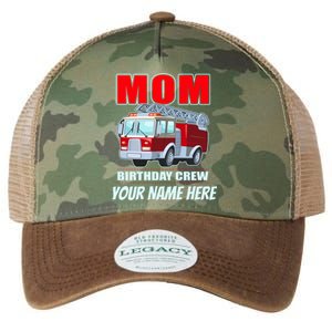 Personalized Custom Name Cute Funny Mom Birthday Crew Firetruck Legacy Tie Dye Trucker Hat