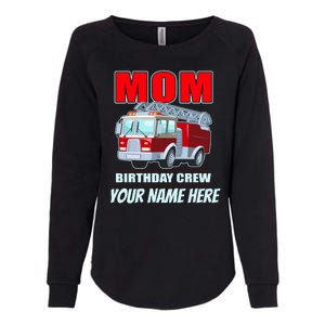 Personalized Custom Name Cute Funny Mom Birthday Crew Firetruck Womens California Wash Sweatshirt