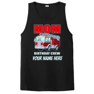 Personalized Custom Name Cute Funny Mom Birthday Crew Firetruck PosiCharge Competitor Tank