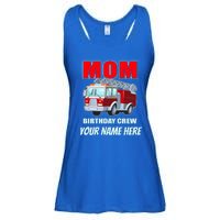 Personalized Custom Name Cute Funny Mom Birthday Crew Firetruck Ladies Essential Flowy Tank