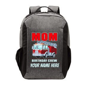 Personalized Custom Name Cute Funny Mom Birthday Crew Firetruck Vector Backpack