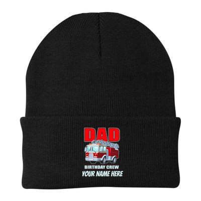 Personalized Custom Name Dad Funny Birthday Crew Firetruck Beanie
