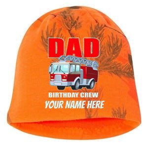 Personalized Custom Name Dad Funny Birthday Crew Firetruck Kati - Camo Knit Beanie