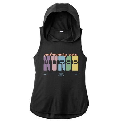 Pulmonary Care Nurse Gift Nursing Squad Appreciation Lungs Gift Ladies PosiCharge Tri-Blend Wicking Draft Hoodie Tank