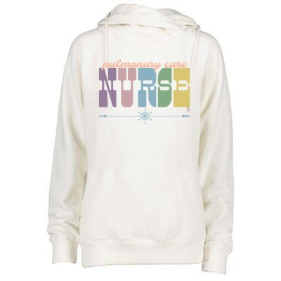 Pulmonary Care Nurse Gift Nursing Squad Appreciation Lungs Gift Womens Funnel Neck Pullover Hood