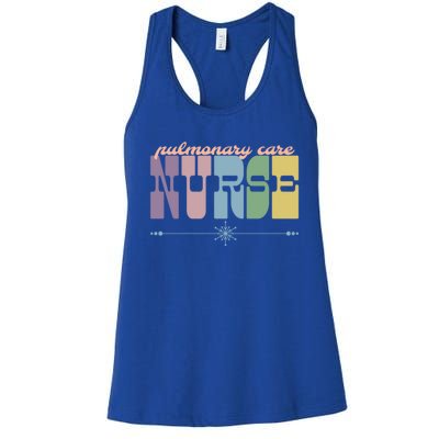 Pulmonary Care Nurse Gift Nursing Squad Appreciation Lungs Gift Women's Racerback Tank