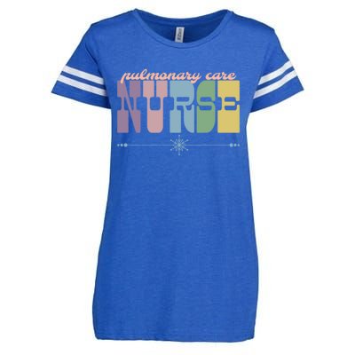 Pulmonary Care Nurse Gift Nursing Squad Appreciation Lungs Gift Enza Ladies Jersey Football T-Shirt