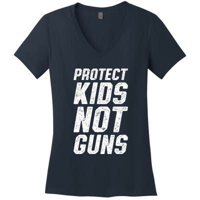 Protect Children Not Guns | March For Our Lives Women's V-Neck T-Shirt