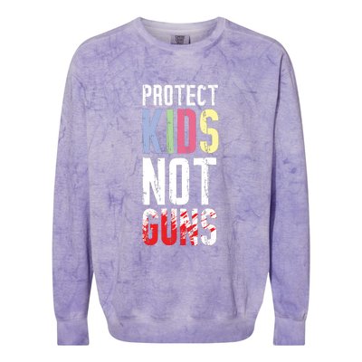 Protect Children Not Guns | March For Our Lives Colorblast Crewneck Sweatshirt