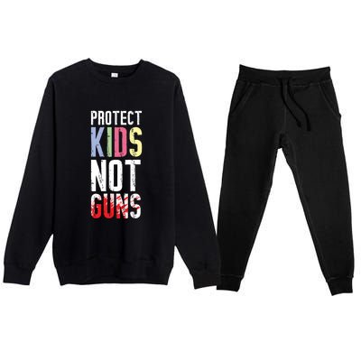 Protect Children Not Guns | March For Our Lives Premium Crewneck Sweatsuit Set