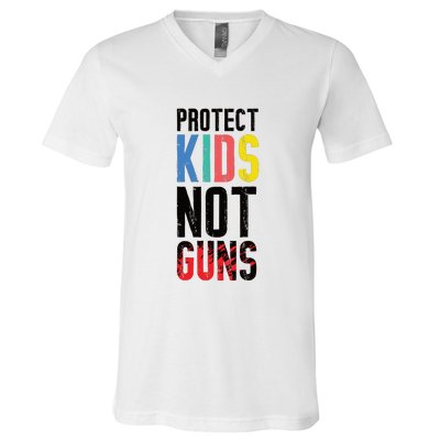 Protect Children Not Guns | March For Our Lives V-Neck T-Shirt