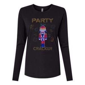 Party Cracker New Years Eve Holiday Nutcracker Squad Womens Cotton Relaxed Long Sleeve T-Shirt