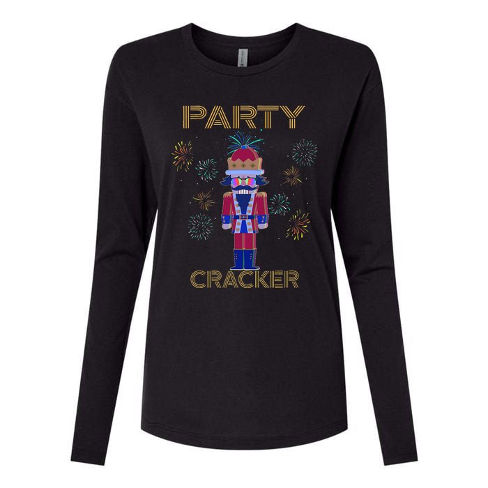 Party Cracker New Years Eve Holiday Nutcracker Squad Womens Cotton Relaxed Long Sleeve T-Shirt